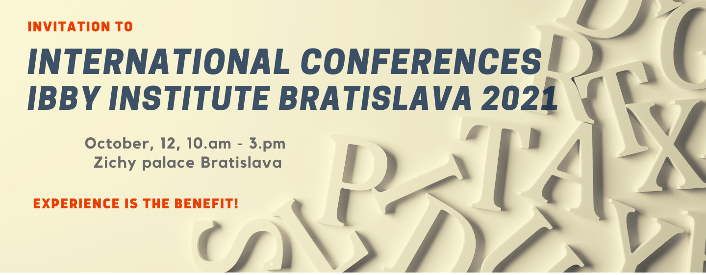 INVITATION TO IBBY INSTITUTE BRATISLAVA CONFERENCE