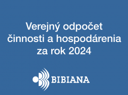  Verejný odpočet činnosti a hospodárenia za rok 2024