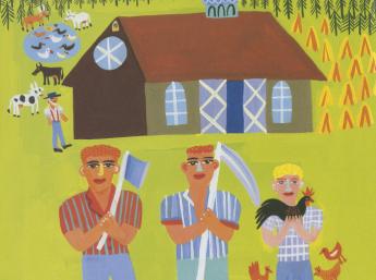Lotyšsko – Prázdna stodola Christopher Corr (Veľká Británia) Ilustrácia z knihy: Historias para todo el año (Madrid, Ediciones SM 2016) Čestná listina IBBY 2018